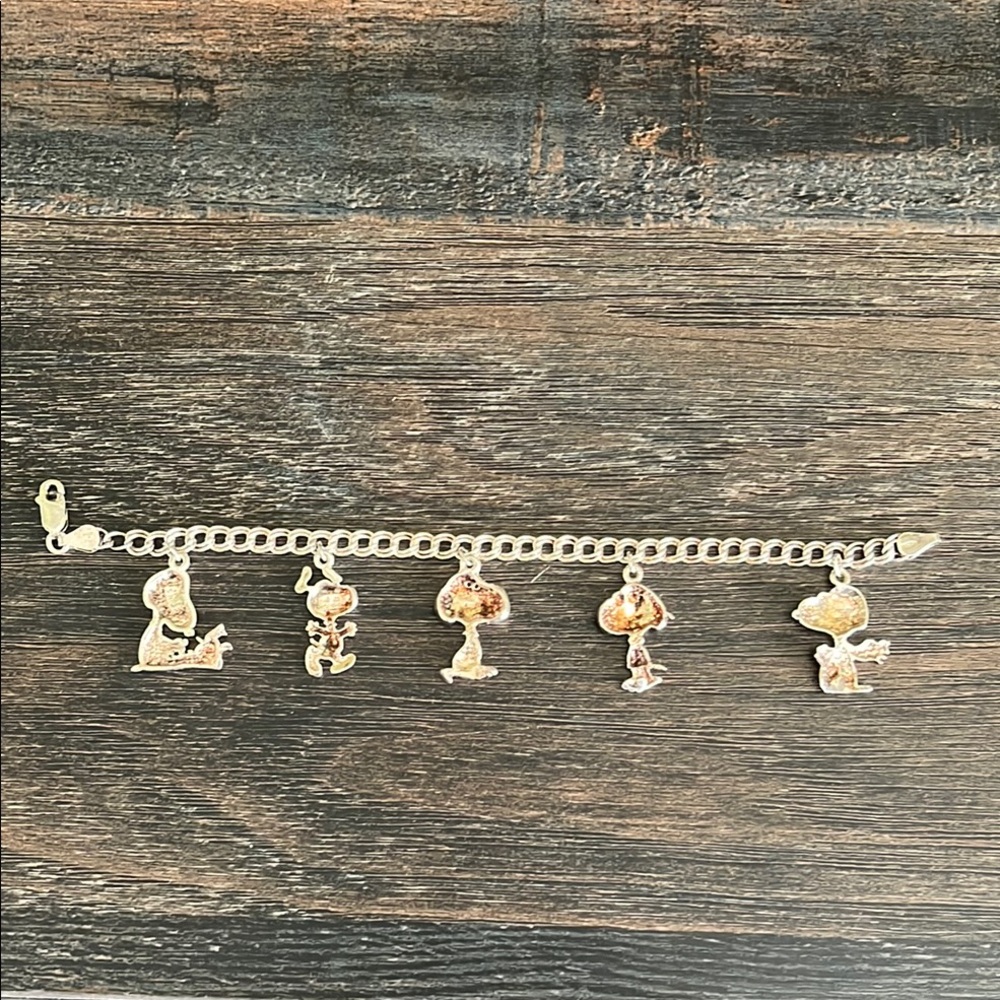 Charming Silver Bracelet with Playful Charms - Picture 5 of 9